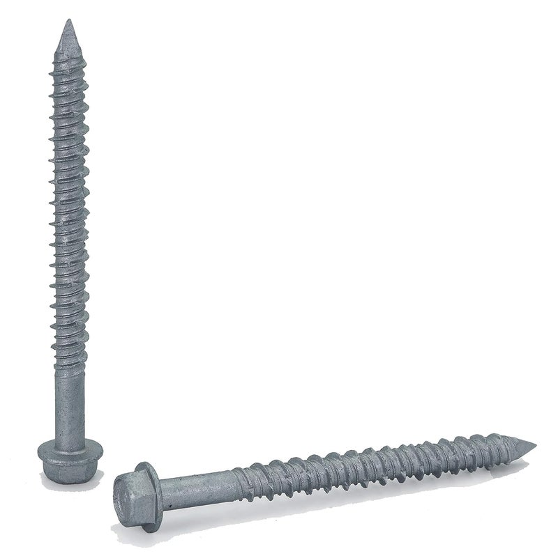 CONFAST 1/4" x 2-3/4" Concrete Screws 410 Stainless Steel Hex with Concrete Drill Bit for Anchoring to Masonry, Block or Brick (50 per Box) - Image 3