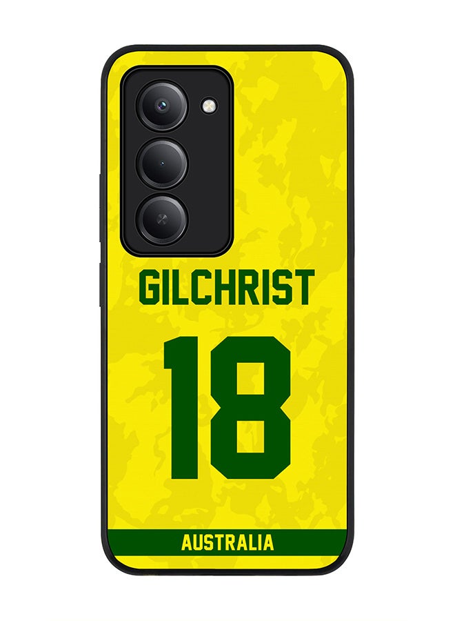 Stylizedd For Xiaomi Redmi 15 5G Case,Slim fit Camera Protection, Shockproof Thin Phone cover  - Australia Adam Gilchrist, Jersey No 18 - Image 1
