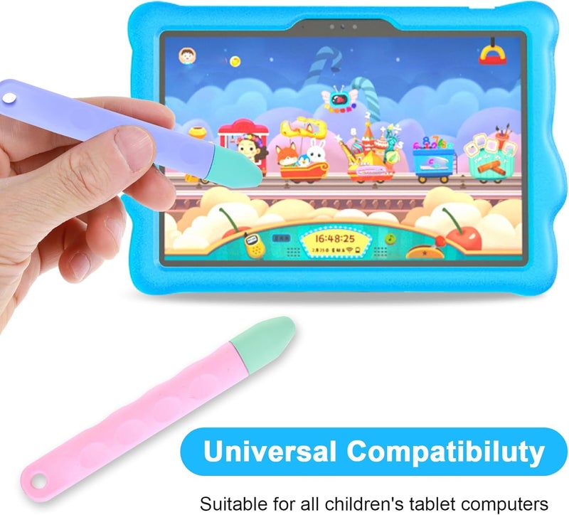 oruola Kid-Friendly Stylus Pens for Touch Screens,2 Pack of Pink and Purple Stylus Pens for Kids,Universal Touch Screen Capacitive Stylus Compatible with Pad,Phone, Kindle,Tablets,and Smartphones - Image 5