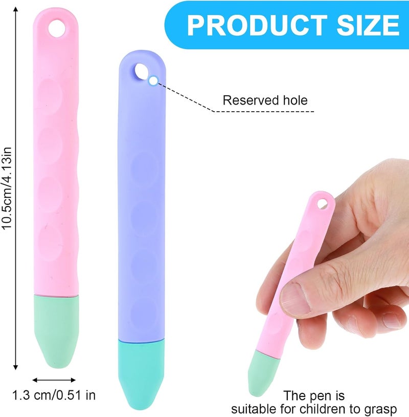 oruola Kid-Friendly Stylus Pens for Touch Screens,2 Pack of Pink and Purple Stylus Pens for Kids,Universal Touch Screen Capacitive Stylus Compatible with Pad,Phone, Kindle,Tablets,and Smartphones - Image 2