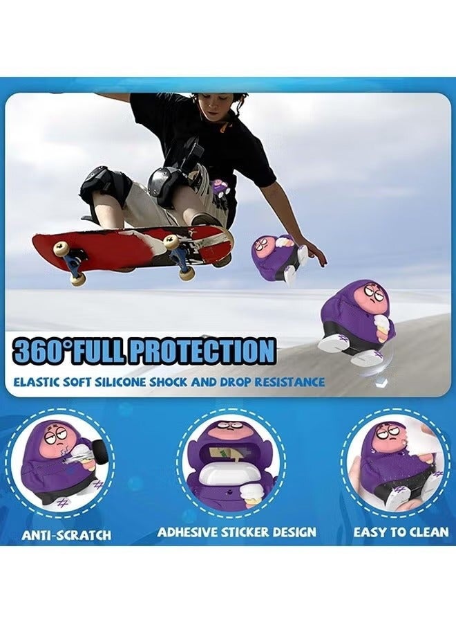 Bukela Cute Funny Case for AirPods 4 (2024), 3D Cartoon AirPods 4 Case Cute Cartoon Characters Design Silicone Cover Compatible with AirPods 4th Generation Case Accessories - Image 2