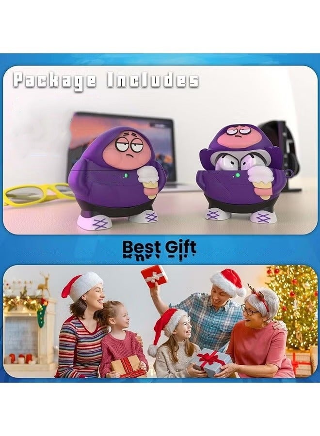 Bukela Cute Funny Case for AirPods 4 (2024), 3D Cartoon AirPods 4 Case Cute Cartoon Characters Design Silicone Cover Compatible with AirPods 4th Generation Case Accessories - Image 5