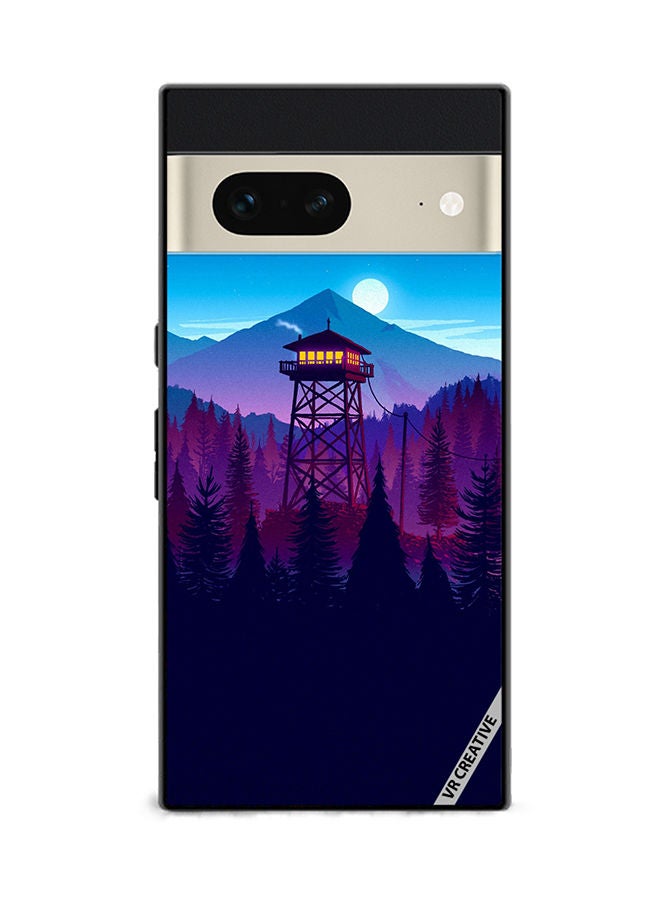 VR CREATIVE Protective Case Cover For Google Pixel 7 Alone Night Design Multicolour - Image 1