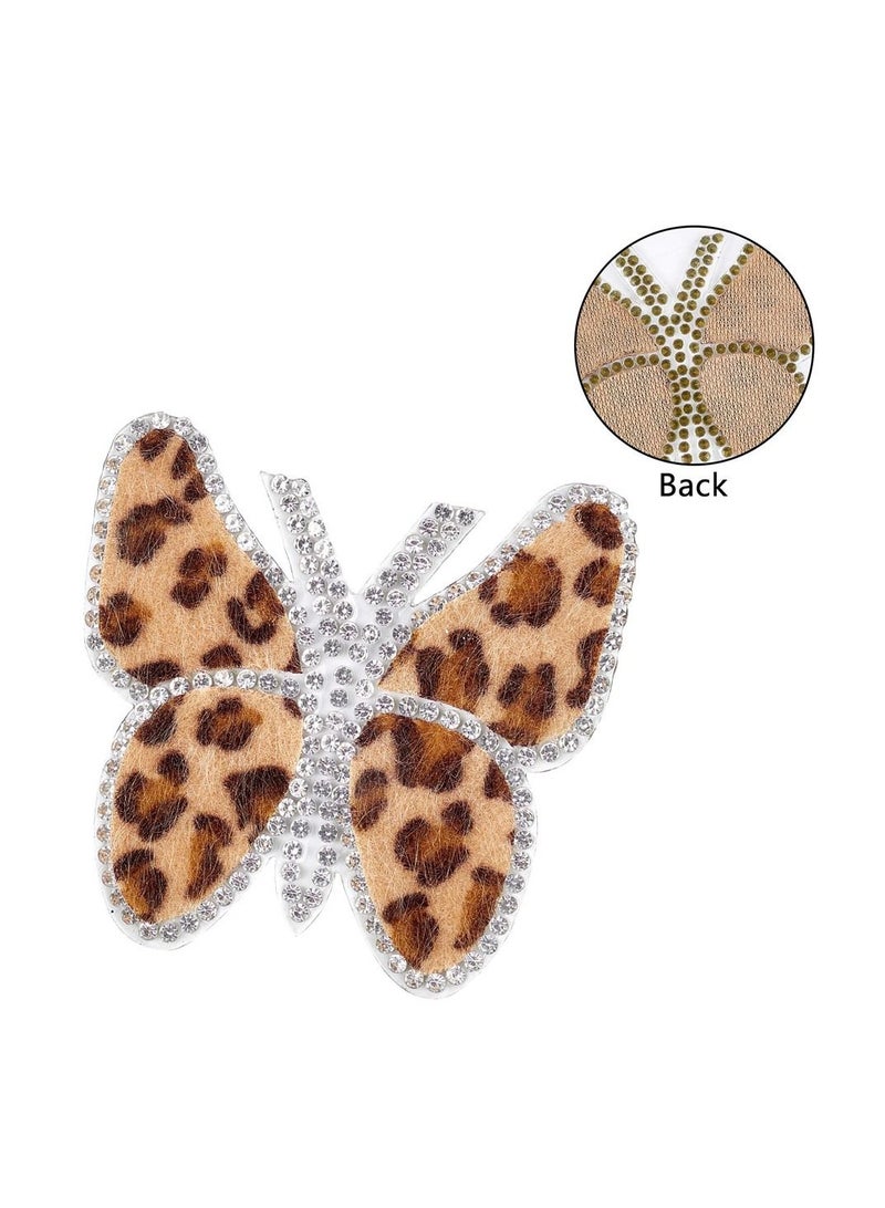 Y&D SYOSI, Leopard Rhinestone Sewing Patches, 10PCS Delicate Embroidered Patches with Different Shapes, Iron On for Decorate Clothes, Dress, Hat, Jeans - Image 4