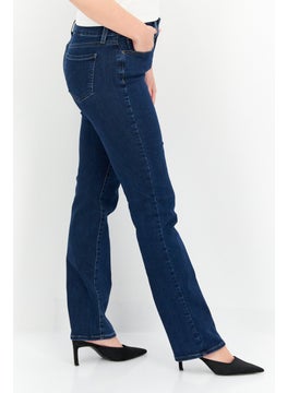 NYDJ Women Regular Fit Dark Wash Stretchable Jeans, Navy  - Image 3