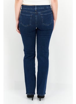 NYDJ Women Regular Fit Dark Wash Stretchable Jeans, Navy  - Image 4