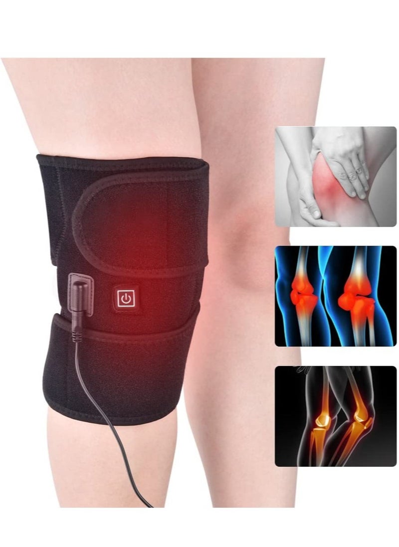 ELTRAZONE 2PCS Heating Knee Pads Knee Brace Support Pads Thermal Heat Therapy Wrap Hot Compress Knee Massager for Cramps Arthritis Pain Relief  - Image 1