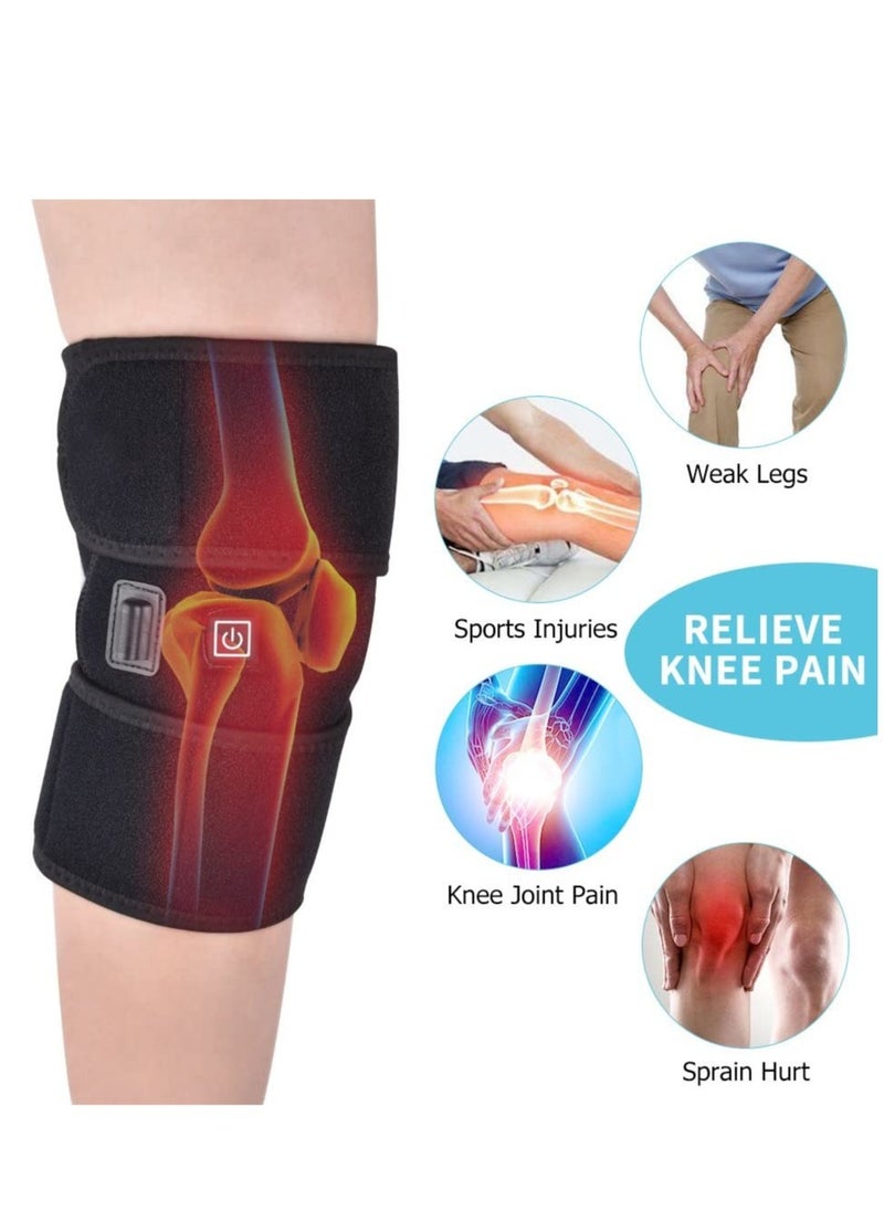 ELTRAZONE 2PCS Heating Knee Pads Knee Brace Support Pads Thermal Heat Therapy Wrap Hot Compress Knee Massager for Cramps Arthritis Pain Relief  - Image 2