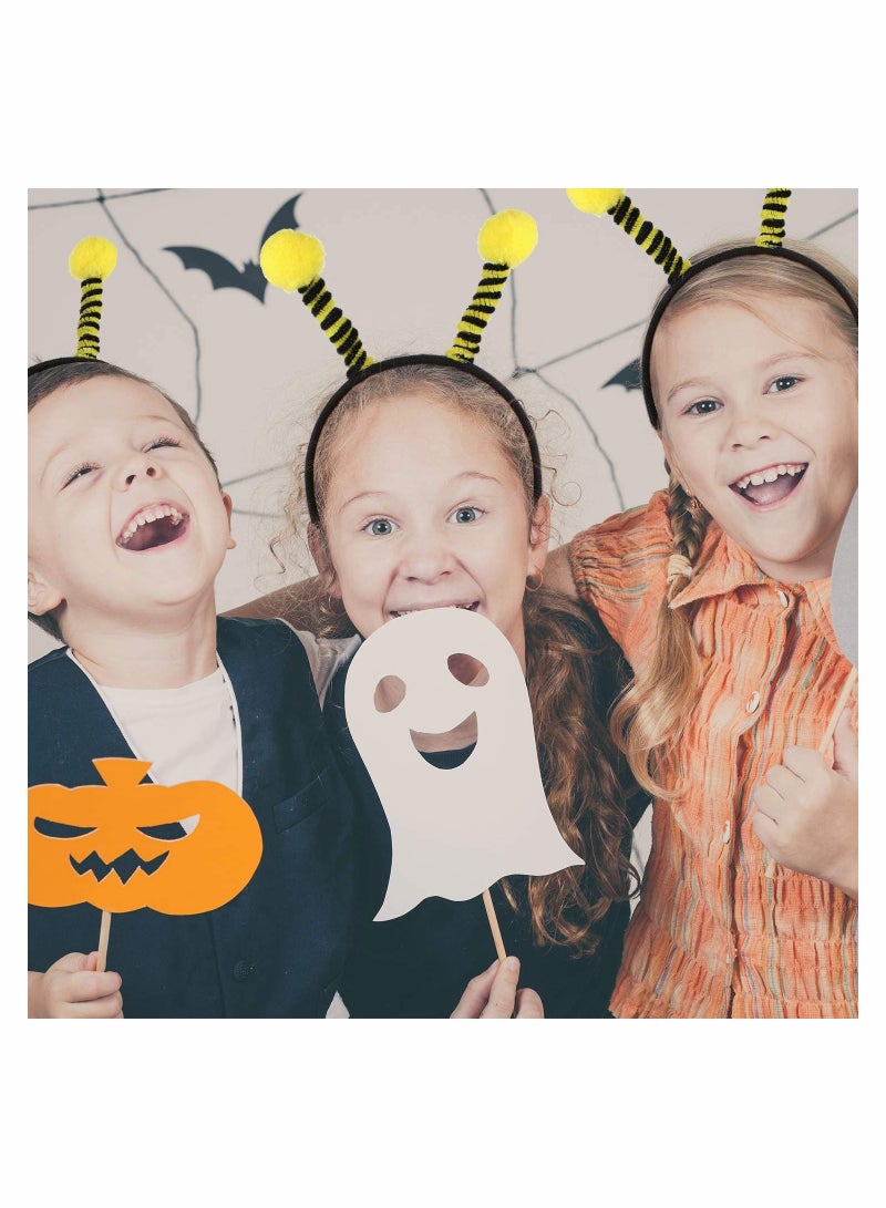 Zikra 8 Pieces Bee Headband Bee Antenna Headband Tentacle Hair Bands for Kids Costume Accessories Bee Party Decorations Supplies - Image 3