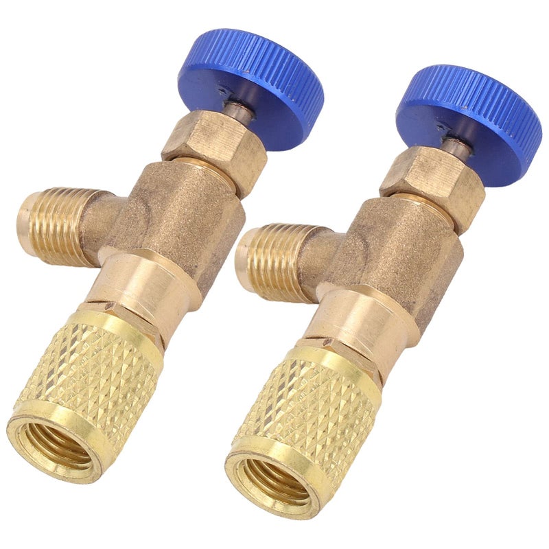 Brass Liquid Safety Valve 1 4 SAE Thread for R22 R404 R407 Air Conditioning Refrigerant Charging - Image 4