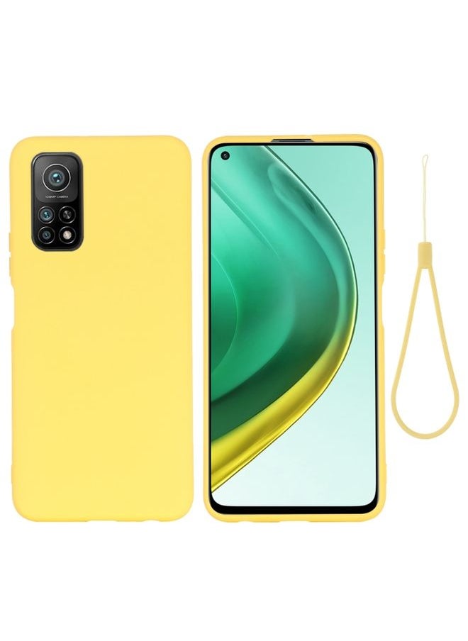 HuHa Case Cover For Xiaomi Mi 10T / 10T Pro 5G / Redmi K30T / Redmi K30S Pure Color Liquid Silicone Shockproof Full Coverage Case Yellow 
