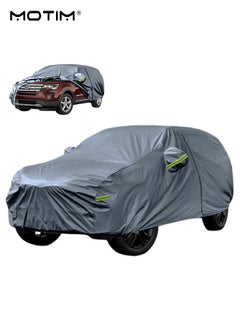 Multi-Layers Full Car Covers, (530*200*185 CM), Waterproof Dustproof All Weather Full Protection Cover, Car Cover with Zipper Door Indoor/Outdoor, Scratch Resistant, Windproof, Rain proof, UV proof  for SUV, XXL