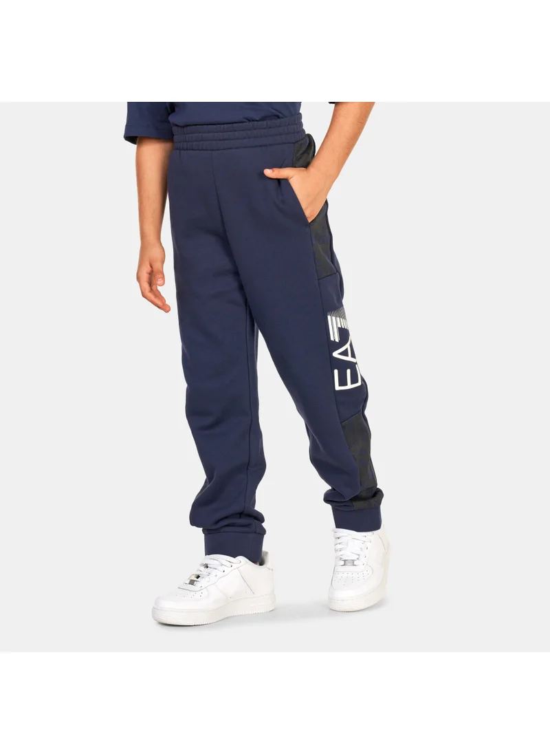 EA7 Emporio Armani Kids' Train Logo Series Sweatpants