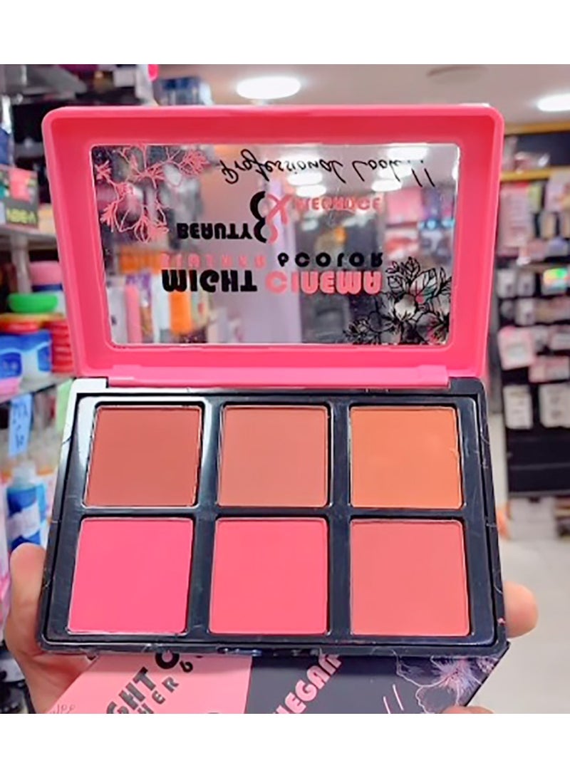 Might Cinema Matte powder blush palette, 6 colors, from Might Cinema-5130 - Image 5