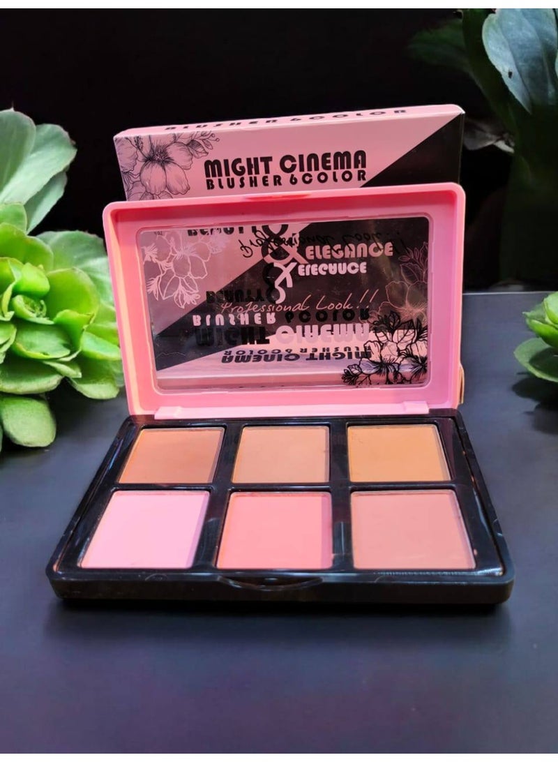 Might Cinema Matte powder blush palette, 6 colors, from Might Cinema-5130 - Image 4