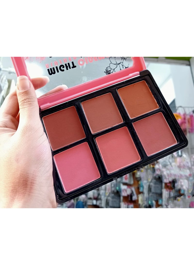 Might Cinema Matte powder blush palette, 6 colors, from Might Cinema-5130 - Image 2