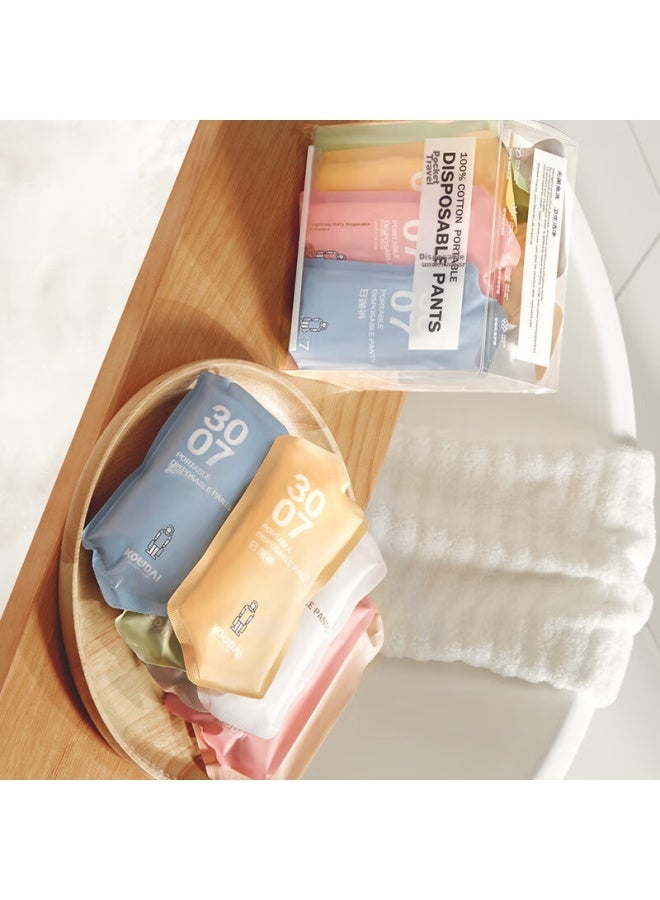 Pocket Travel Pocket Travel 7-pack Disposable Pure Cotton Underwear For Women, Portable For Business Trips, Travel, No-wash Daily Disposable Panties, Pure White, Size L  - Image 5