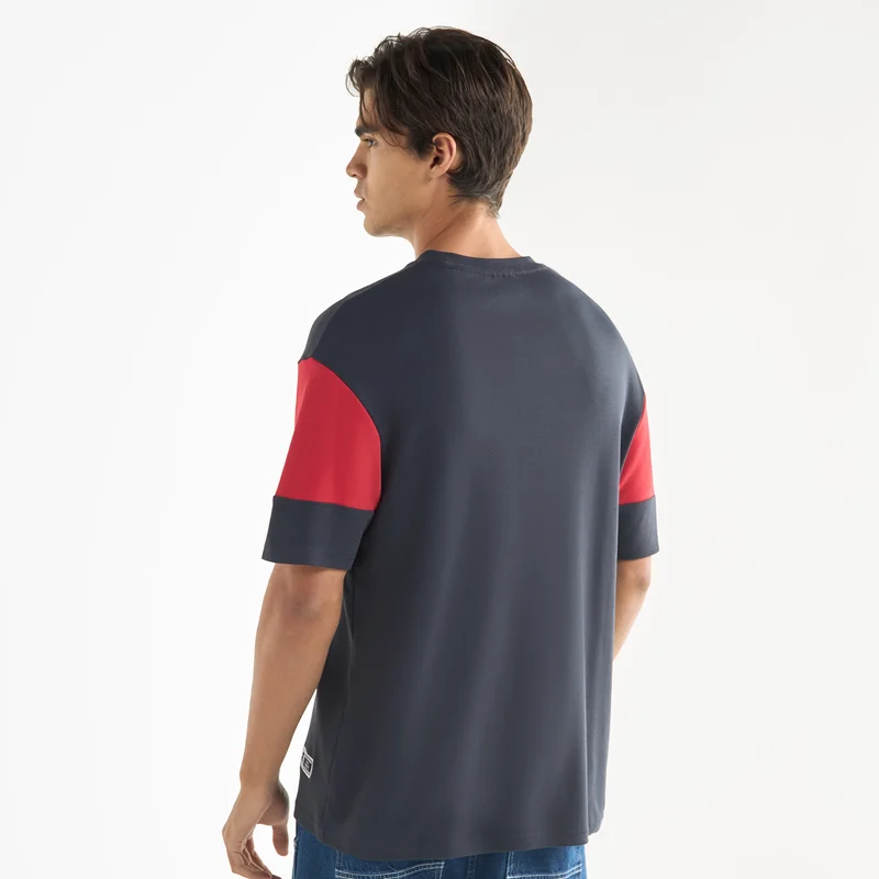 Splash FAV Starter Logo Print T-shirt with Short Sleeves and Crew Neck
