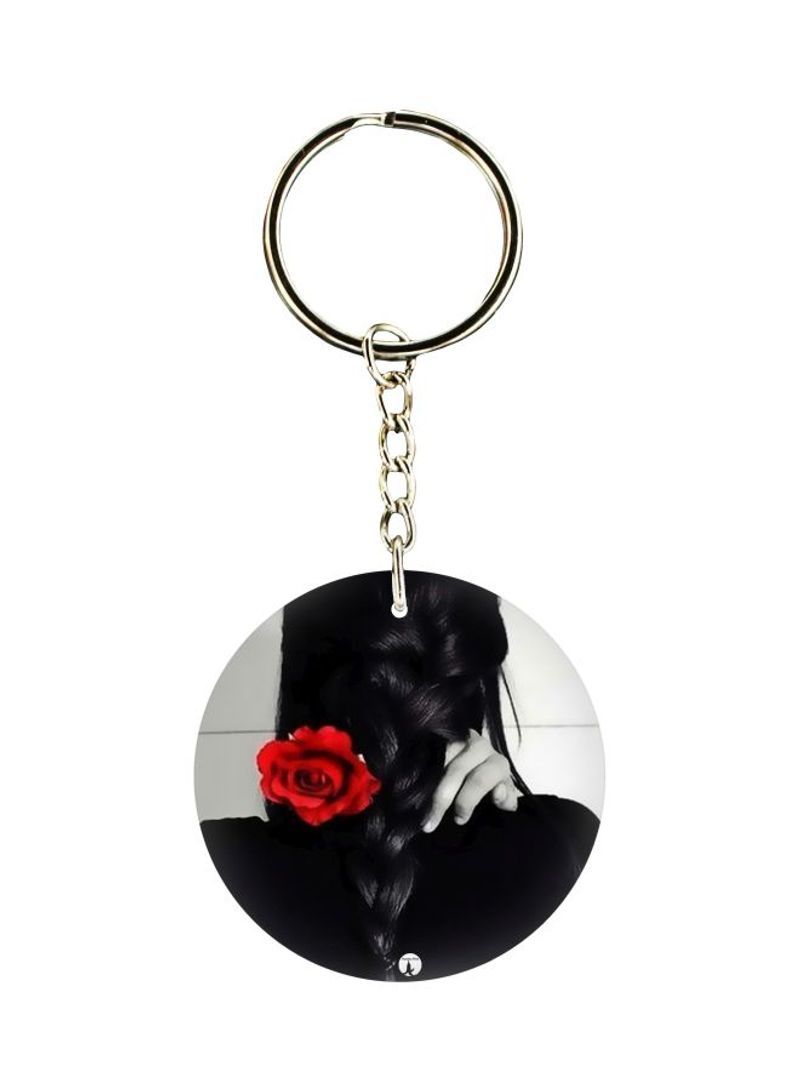 RKN Girl Printed Double Sided Keychain
