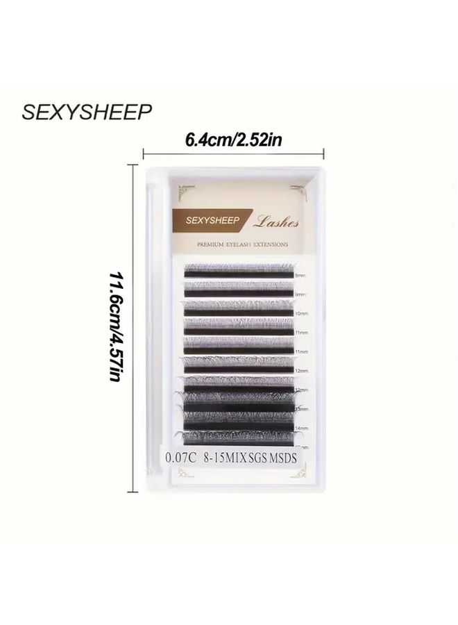 3D Hand Woven 0 07mm Faux Mink Lashes Super Soft 8 15mm 10 Boxes - Image 4