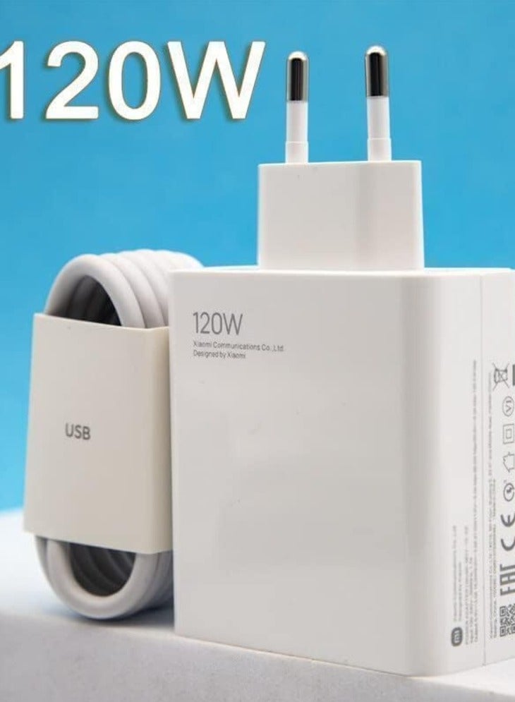 Fast Charger 120W Qc 4.0 Turbo Adapter Charger USB-C For Mi Xiaomi Devices - Image 1