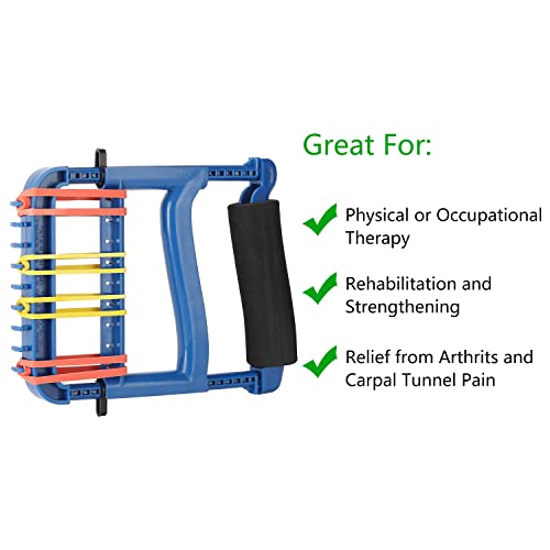 YPCBYNBS Hand Exerciser,Strength Training Grip Strengthener for Physcial Therapy,Blue - Image 2