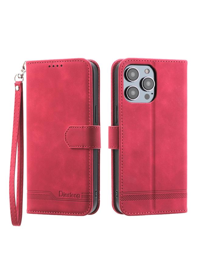 S-TOP Case For iPhone 13 Dierfeng Dream Line TPU + PU Leather Phone Case - Image 2