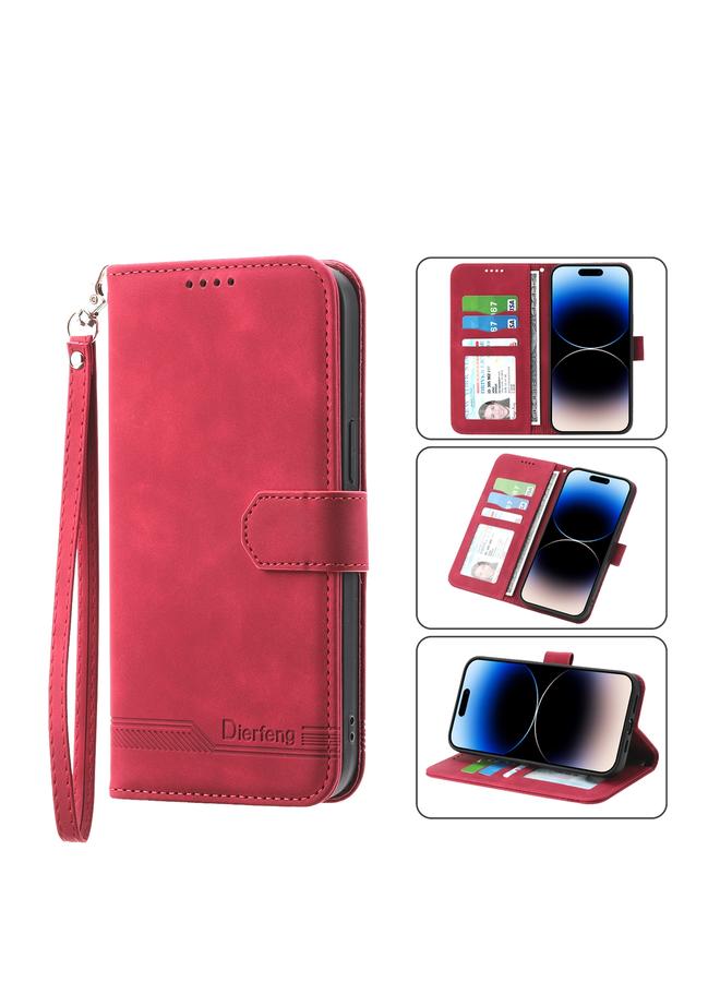S-TOP Case For iPhone 13 Dierfeng Dream Line TPU + PU Leather Phone Case - Image 1