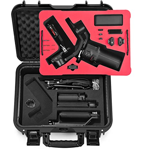 Lekufee Waterproof Hard Carrying Case for DJI RS 3 Mini, Gimbal Stabilizer, Mic 3/2/Mini (2 TX + 1 RX),& More Accessories(Case Only) - Image 1