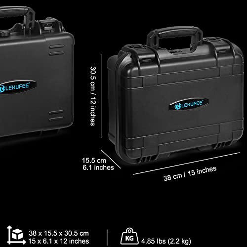 Lekufee Waterproof Hard Carrying Case for DJI RS 3 Mini, Gimbal Stabilizer, Mic 3/2/Mini (2 TX + 1 RX),& More Accessories(Case Only) - Image 4