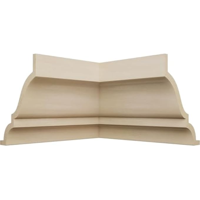 1 5/8"P X 2 3/8"H WM52 AMERICRAFT SOLID HARDWOOD STAIN GRADE MITERLINK CROWN MOULDING INSIDE CORNER, POPLAR (MATCHES MOULDING MLDW01X03WM52PO) - Image 2