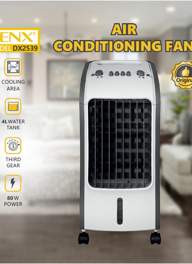 Denx Denx DX2539 portable water-operated desert air conditioner with a tank capacity of 4 liters, designed with 3 speeds.  - Image 2
