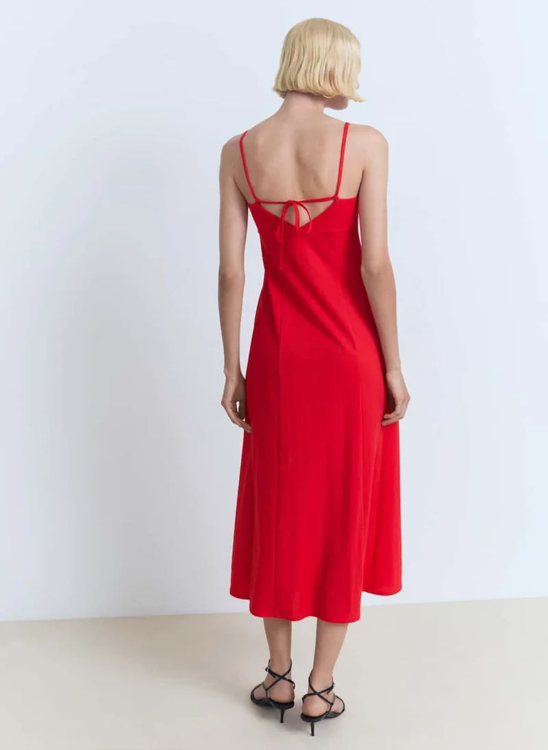 مانجو Bow Midi-Dress
