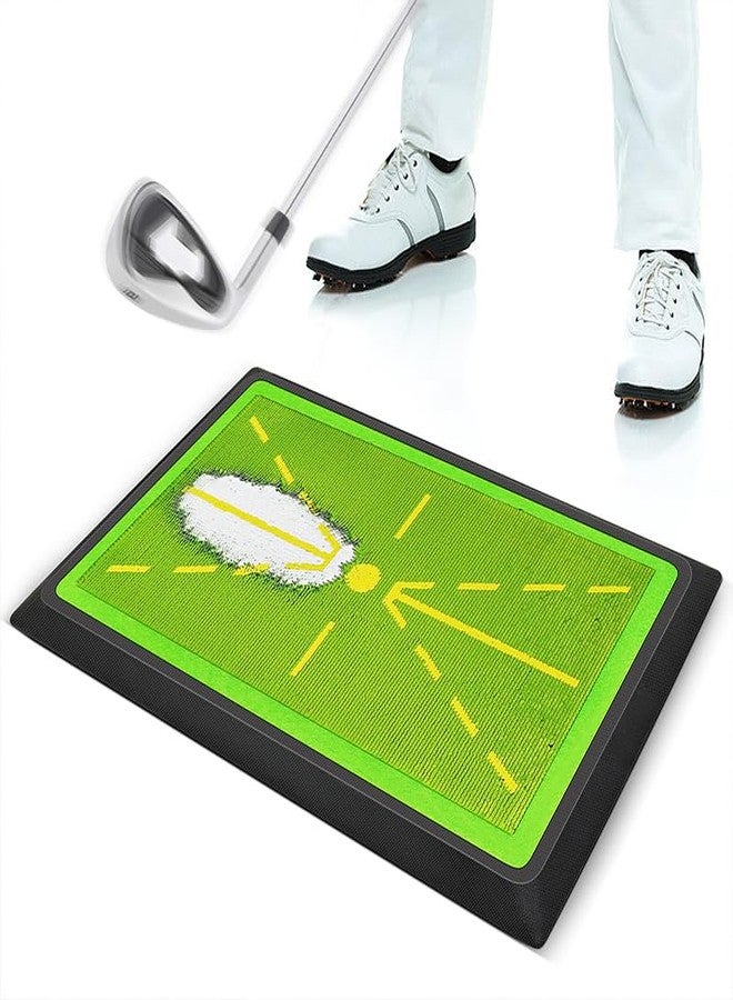 Ascent Golf Hitting Mat with Dual-Tone Sequin Design – 12 x 17 Inches, Heavy-Duty Rubber Base for Stability – Convenient Storage and Portable – Generously Sized for Comprehensive Swing Practice - Image 1