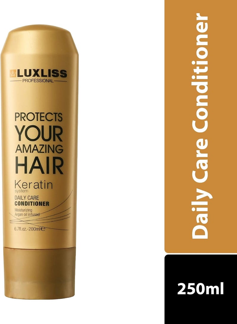 Keratin Daily Care Conditioner 200 Millilitre Gold Edition  All Unscented
