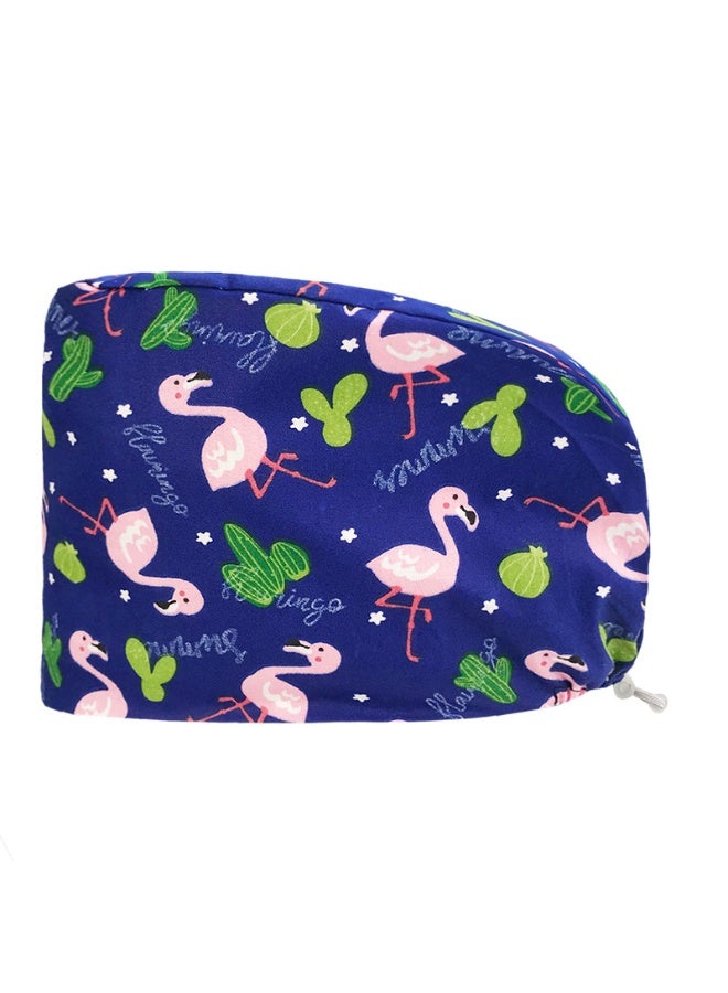 NIBEMINENT Scrub Caps Dust Proof Cap Nursing Work Hats  Cotton Women Men Veterinary Dental Clinic Chef Cooking Hats