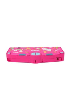 SMILY KIDDOS Smily Kiddos Pop Out Pencil Box (Pink) Multifunction Stationery Organizer Box Pop Up Fun Plastic Pencil Case  - Image 5