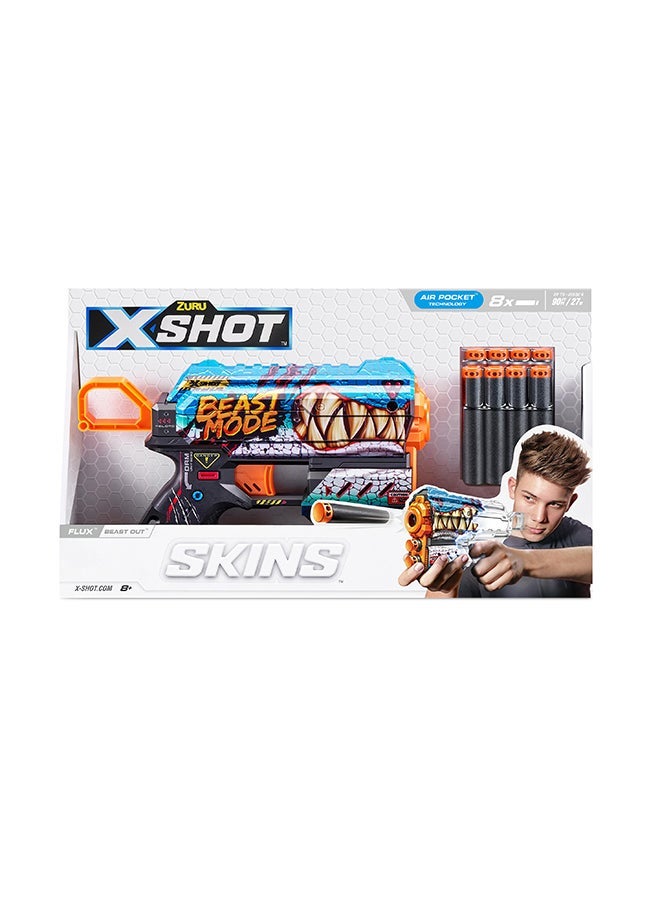X-Shot Skins Flux Beast Out - Action Aiming Game For Kids, Teen, Adults Boys & Girls, Outdoor Holiday Activities, Gifts For Kids Ages 8+ - Image 2