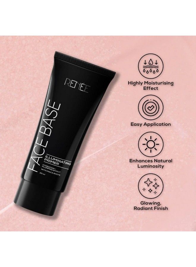 Renee Face Base Illuminating Primer 20Ml ; Long Lasting Highly Moisturizing Easy Blend Formula For All Skin Types Enriched With Maca Roots  - Image 3