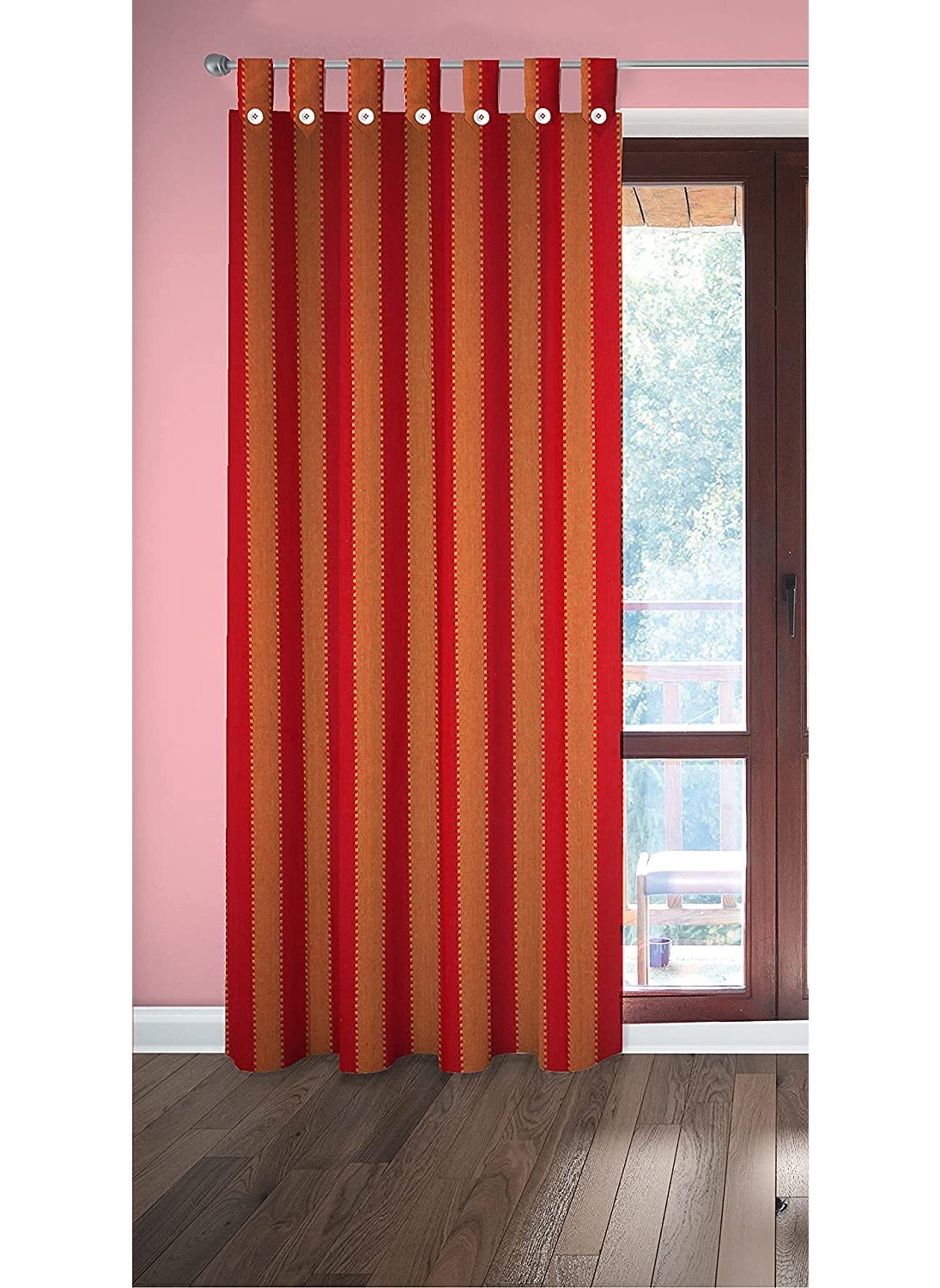 nissi - nissi Cotton Door Curtain || Pack of 1 || (RED Orange) - Image 1