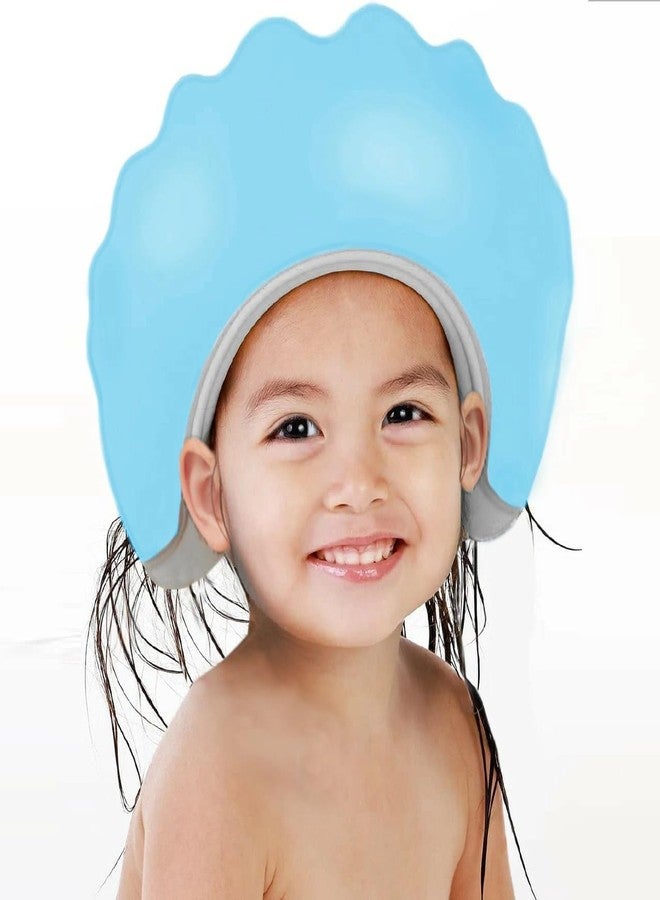 GDNK Baby Shower Cap Shower Cap for Kids 0-9 Years, Adjustable Silicone Cap with Eye & Ear Protection, Waterproof Bathing Hat for Washing Hair (Pink) - Image 1