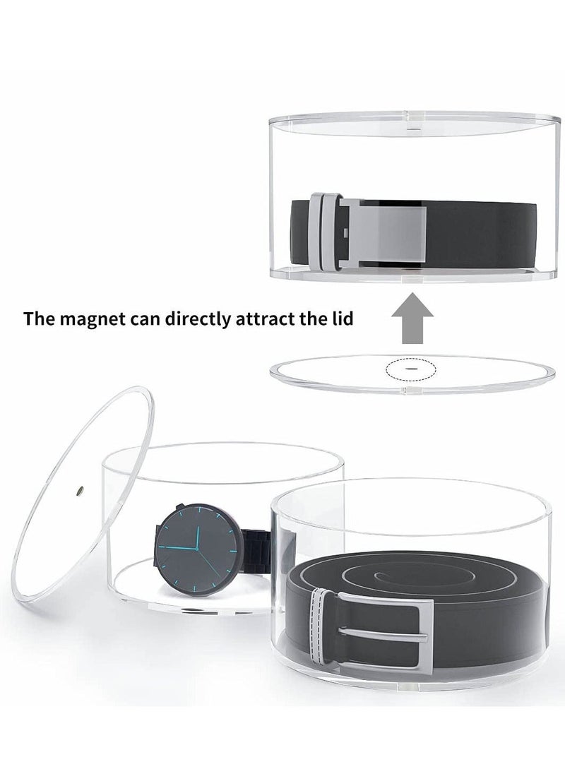 Belt Organizer, Acrylic 3 Layers Belt Case Storage Holder and Display for Accessories Like Jewelry, Watch, Bracelets  - Image 5
