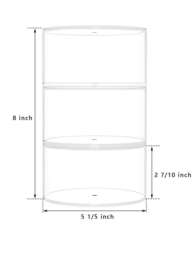 Belt Organizer, Acrylic 3 Layers Belt Case Storage Holder and Display for Accessories Like Jewelry, Watch, Bracelets  - Image 4