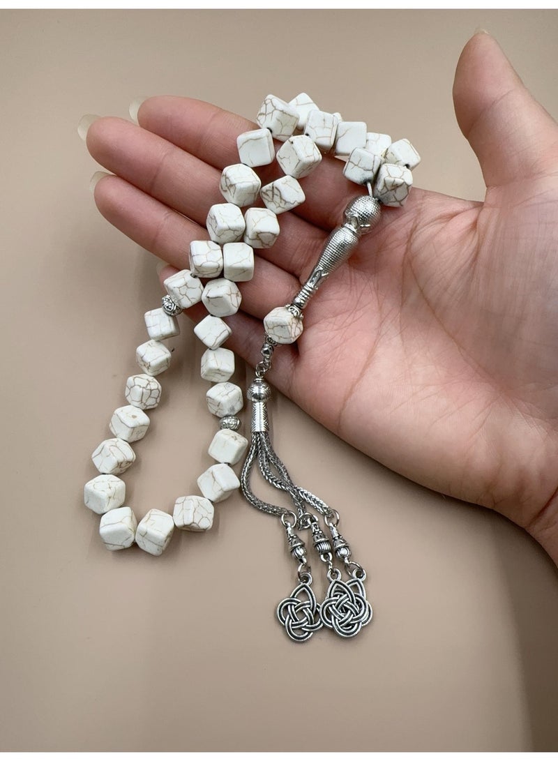 عام 33 سبحة صلاة من الحجر الصناعي/ta S مغلقة/10 مم - Image 4