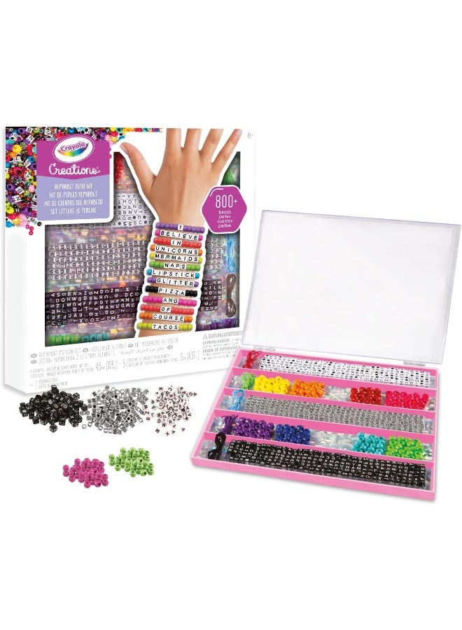 Crayola كرايولا - مجموعة الحروف والخرز 04-4666، نشاط إبداعي وهدايا للفتيات، من 8 سنوات - Image 3