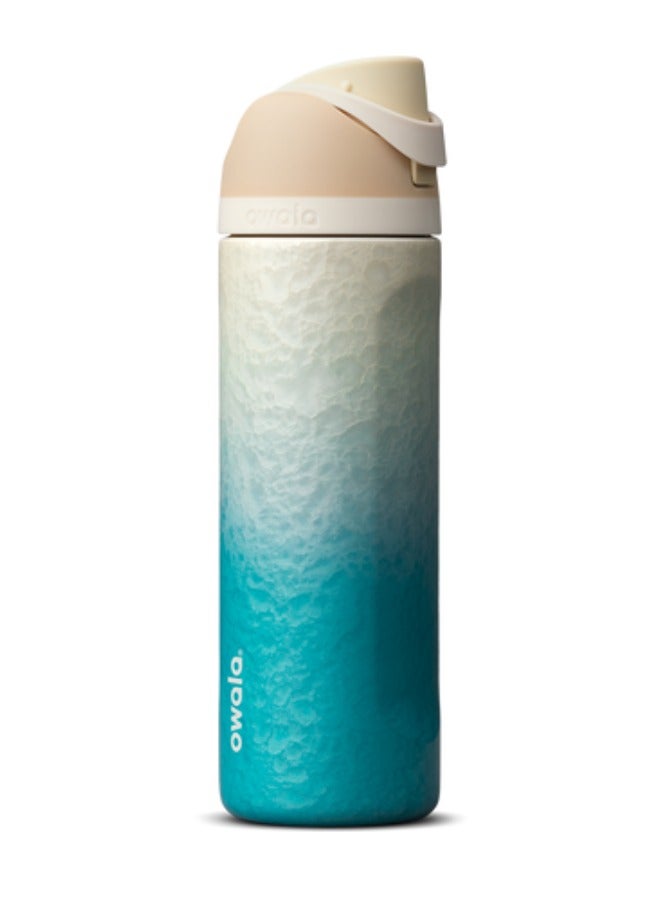Owala FreeSip Insulated Stainless Steel Water Bottle with Straw for Sports, Travel, and School BPA-Free Sports Water Bottle, 24 oz - Image 1