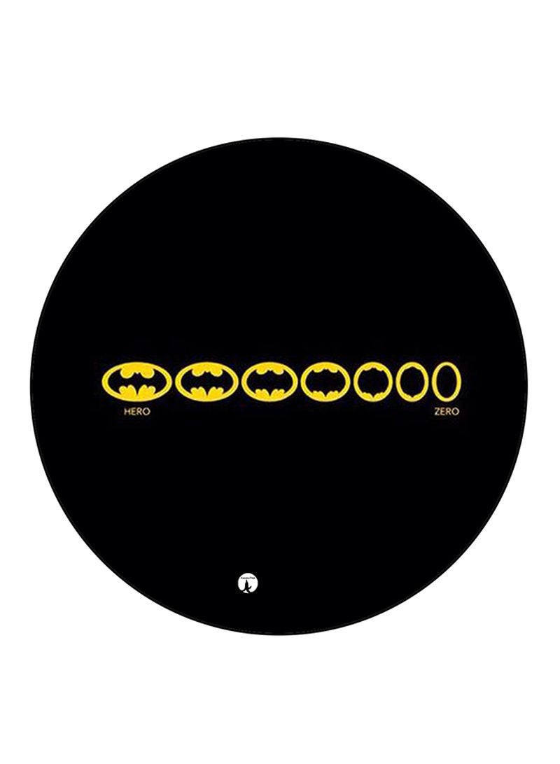 RKN Batman Printed Mouse Pad  Round  Multicolour