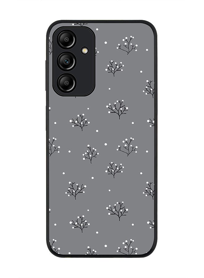 Stylizedd Rugged Black edge case for Samsung Galaxy A15 / A15 5G, Slim fit Soft Case Flexible Anti Drop TPU Gel Thin Cover- Winter Splinter - Image 1