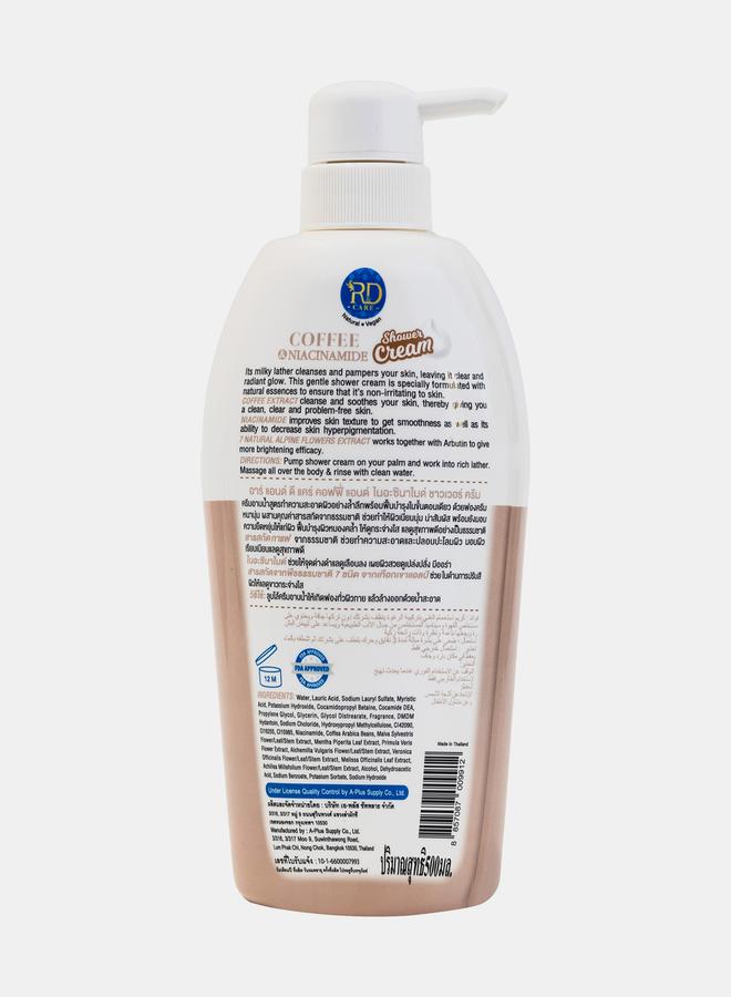 R&D Coffee & Niacinamide Shower Cream, 500ml - Image 2