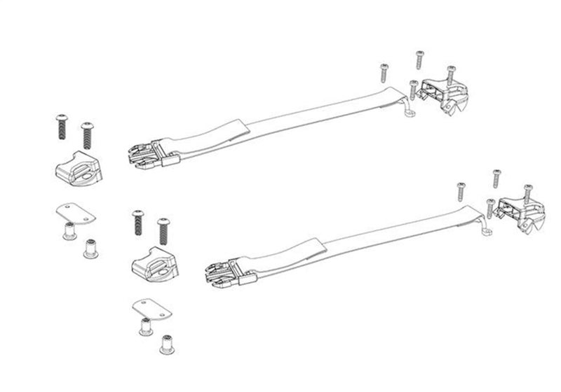 BAK BAKPARTS356A0009vice Kit Bakflip Complete BuckleStrap Kit D Ring Replacement Kit Top and Bottom Side